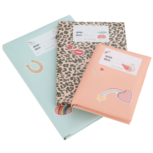 Wrapping paper, labels and stlickers girls 