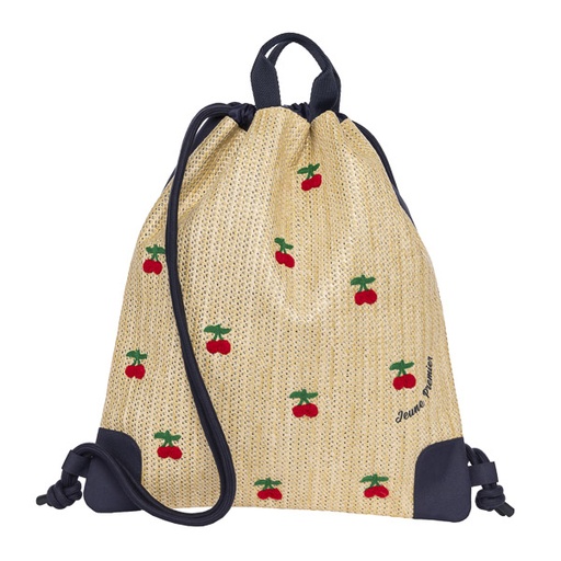 Zwemzak/turnzak city bag Raffia Cherry