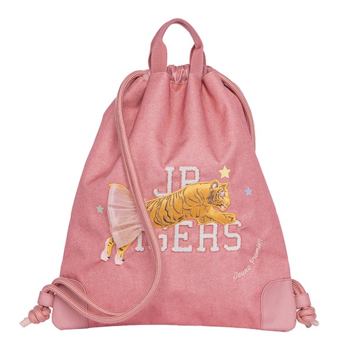 Zwemzak/turnzak city bag Tutu Tiger (Pink mélange)