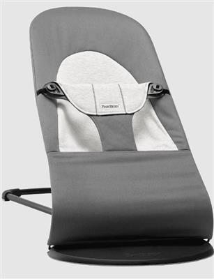 Chaise à bascule balance soft geweven jersey donkergrijs grijs 