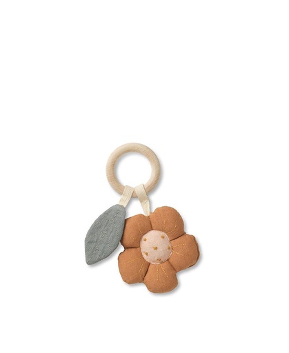 Rattle teething ring flower 