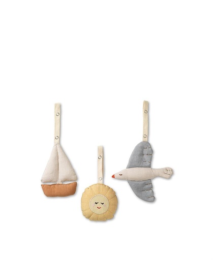 Speelgoed voor babygym Nemo (3 stuks) Sailboats 
