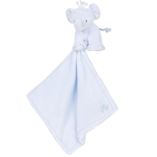 Doudou elephant Ferdinand bleu ciel 
