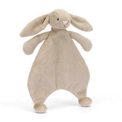 Doudou lapin timide beige