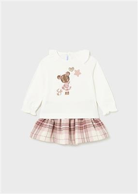 Set T-shirt + skirt 74-Blush