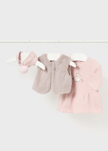 Set dress, jacket and hairband 27-Blush