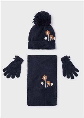 Set hat and scarf 86-Navy