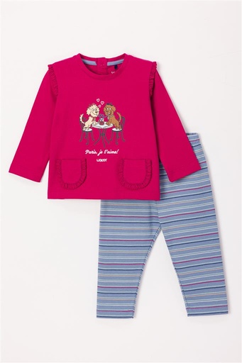 Pyjama rouge framboise