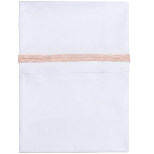 Drap de berceau (passepoil tricoté de couleur) baby's only classic pink