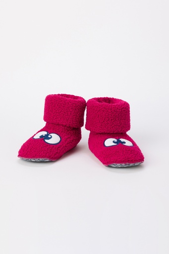 Pantoufles framboos-rood 