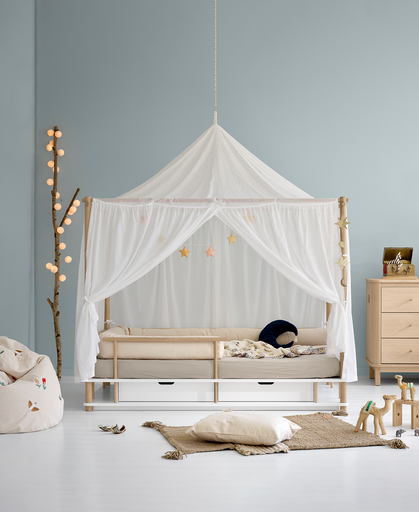 Bed canopy Sahara Camp white 