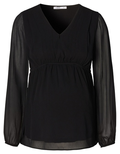 Blouse with breastfeeding function Pargas black