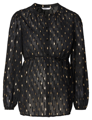Blouse with breastfeeding function Malmo fancy black 