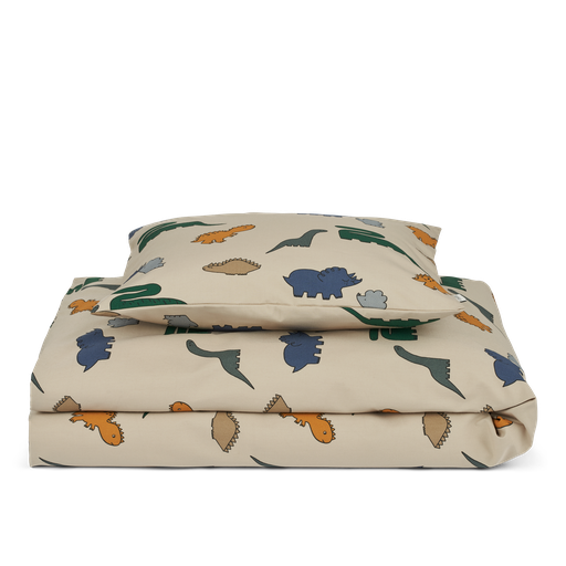 Enveloppe de couette simple Carl dinosaurs - mist 