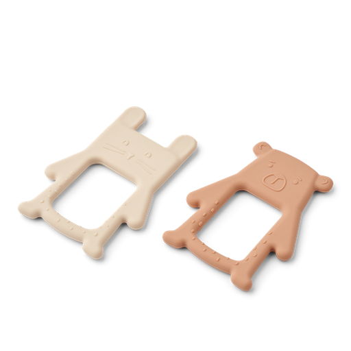 Teething ring Jonathan - 2 pieces tuscany rose - apple blossom 