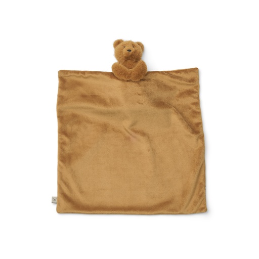 Knuffeldoekje Camdon bear - golden caramel 