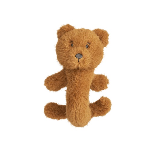 Rattle Romain bear - golden caramel 