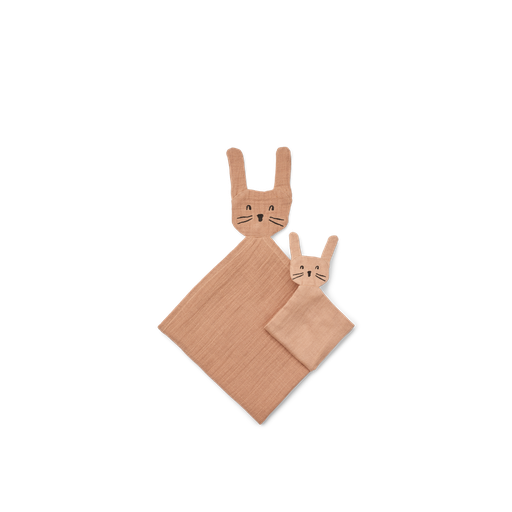 Doudou Alya - lot de 2 rabbit - pale tuscany 