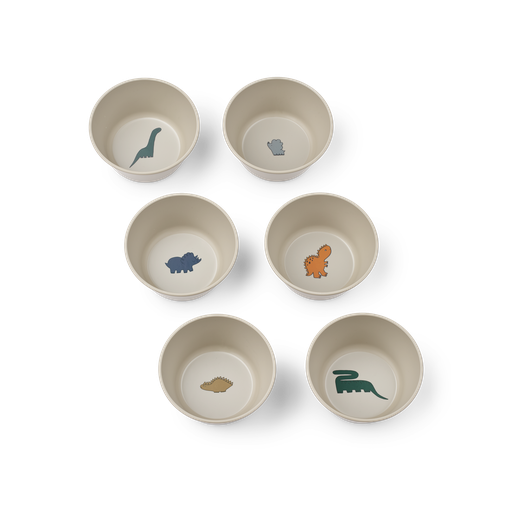 Bowl Cees - 6 pieces dinosaurs - mist 