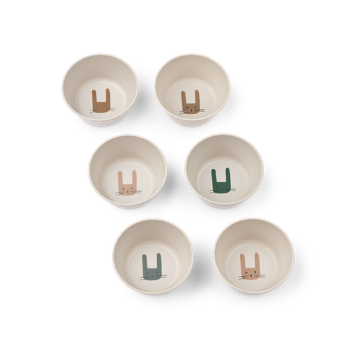 Bowl Cees - 6 pieces bunny - sandy 