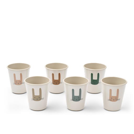 Beker Lana - 6 stuks bunny - sandy 