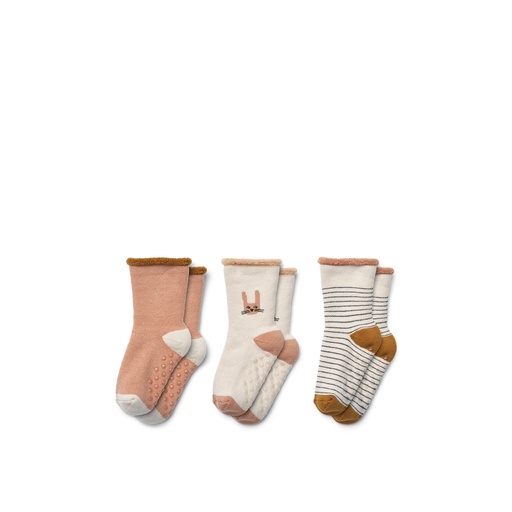 Bas Eloy (3 paires) bunny - sandy mix 