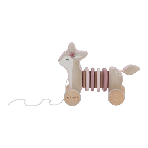 Animal de trait bois cerf fairy garden 