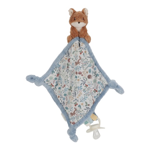 Cuddly blanket with fox forest friends