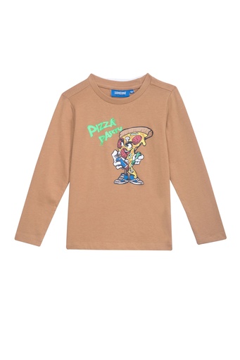 T-shirt Brunch dark beige 
