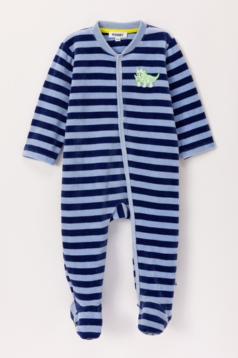 Crawler suit blue stripe