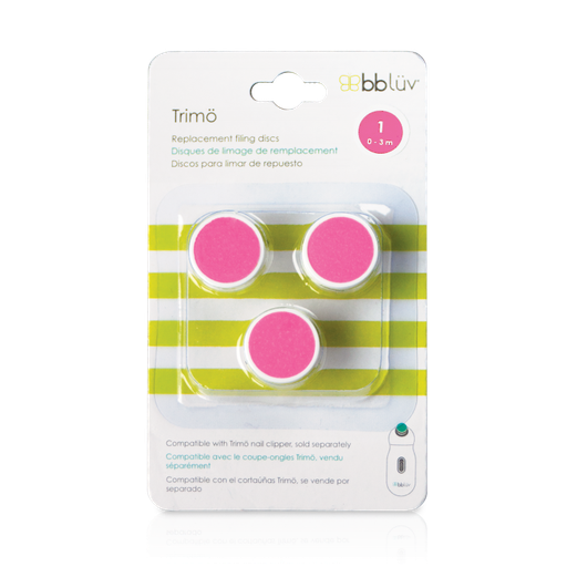 Trimö - Vervang vijltjes voor elektrische nageltrimmer 0-3 maanden stap 1 roze 
