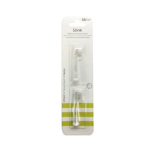 Sonïk - Têtes de brossage pour brosse à dents électrique 0-18 m wit 