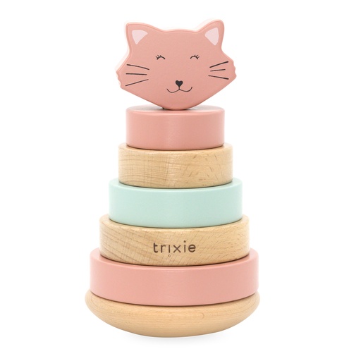 Tour d'empilage en bois mrs. cat 