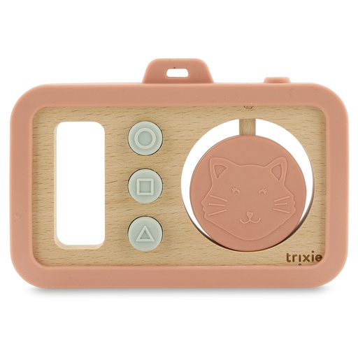 Caméra bébé en bois avec silicone mrs. cat 