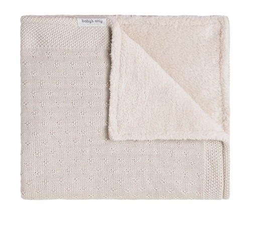 Deken wieg (teddy) mood warm linen 70X95