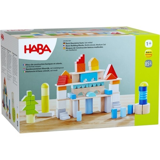Basisbouwstenen Kleurrijk, set middelgroot (85 delen)  