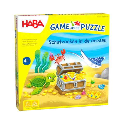Jeu - Le jeu rencontre le puzzle - Chasse au trésor dans l'océan (néerlandais)  