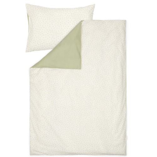 Housse de couette lit simple feuilles de myrtille