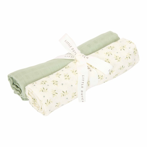 Tetrad cloths 2 pieces blueberry leaves - sage 