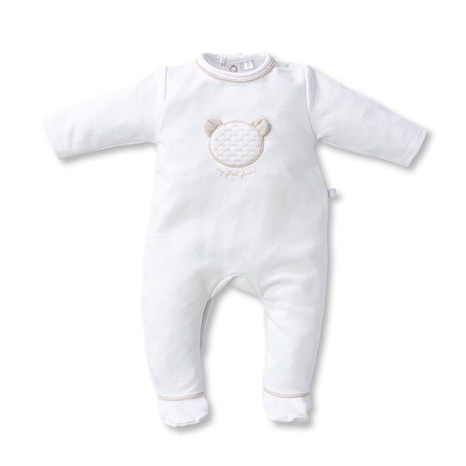 Baby white-beige suit