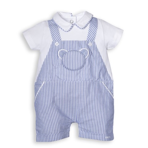 Combinaison pour bébé white-azzuro 