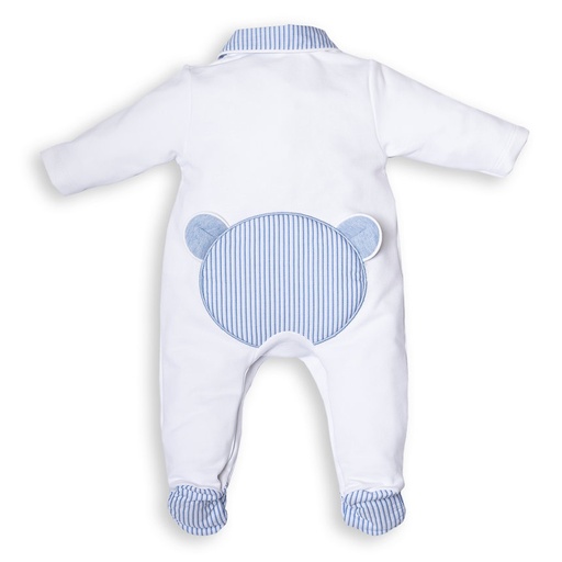 Babypakje white-azzuro 