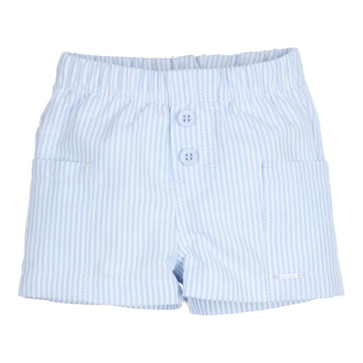 Korte broek Loesia light blue - white