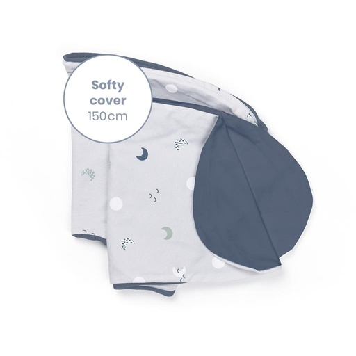 Hoes relaxkussen Softy blue grey moon 