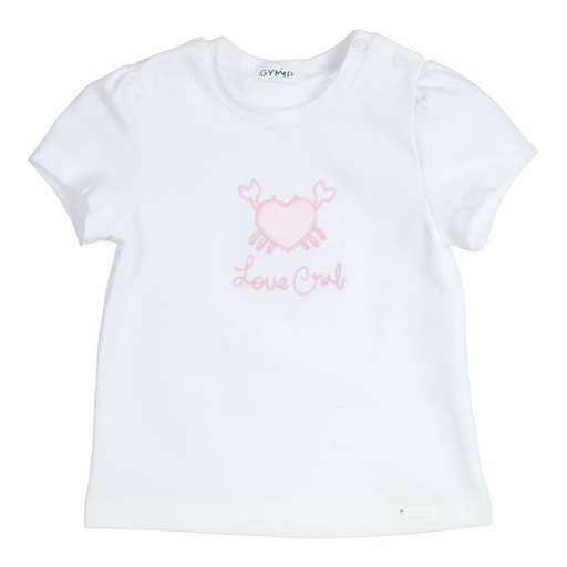 T-shirt amour crabe Aérobic white 