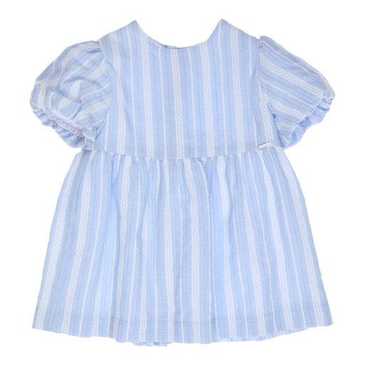 Jurk Linse light blue - white 