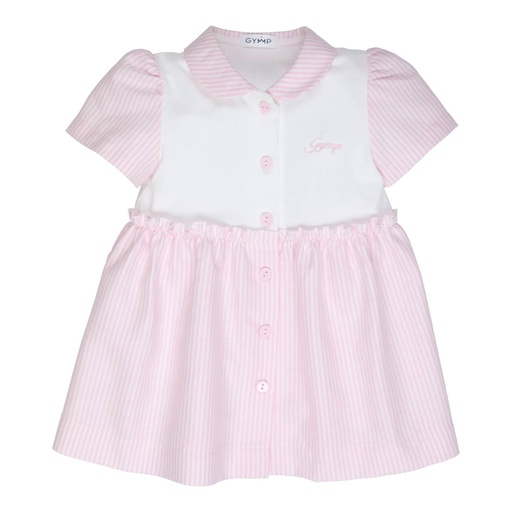 Jurk Loesia light pink - white 