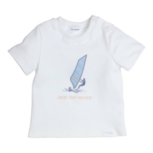 T-shirt windsurfen Aerobic white