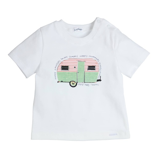 T-shirt caravan Aerobic white