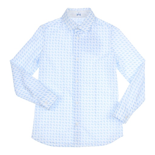 Chemise grise White - Light Blue 